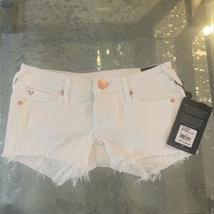 True Religion JOEY Low Rise Cut Off Shorts